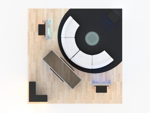 VK-5213 Island Trade Show Exhibit -- Overhead View