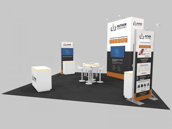 RENTAL | RE-9209 Gravitee Modular Island Exhibit -- View 2