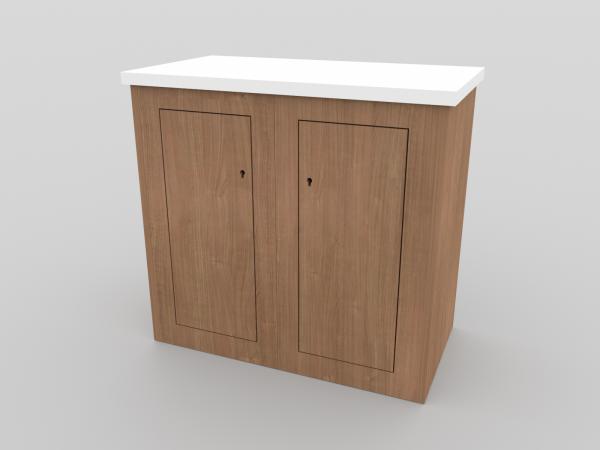 LT-116 Trade Show Counter -- Locking Doors